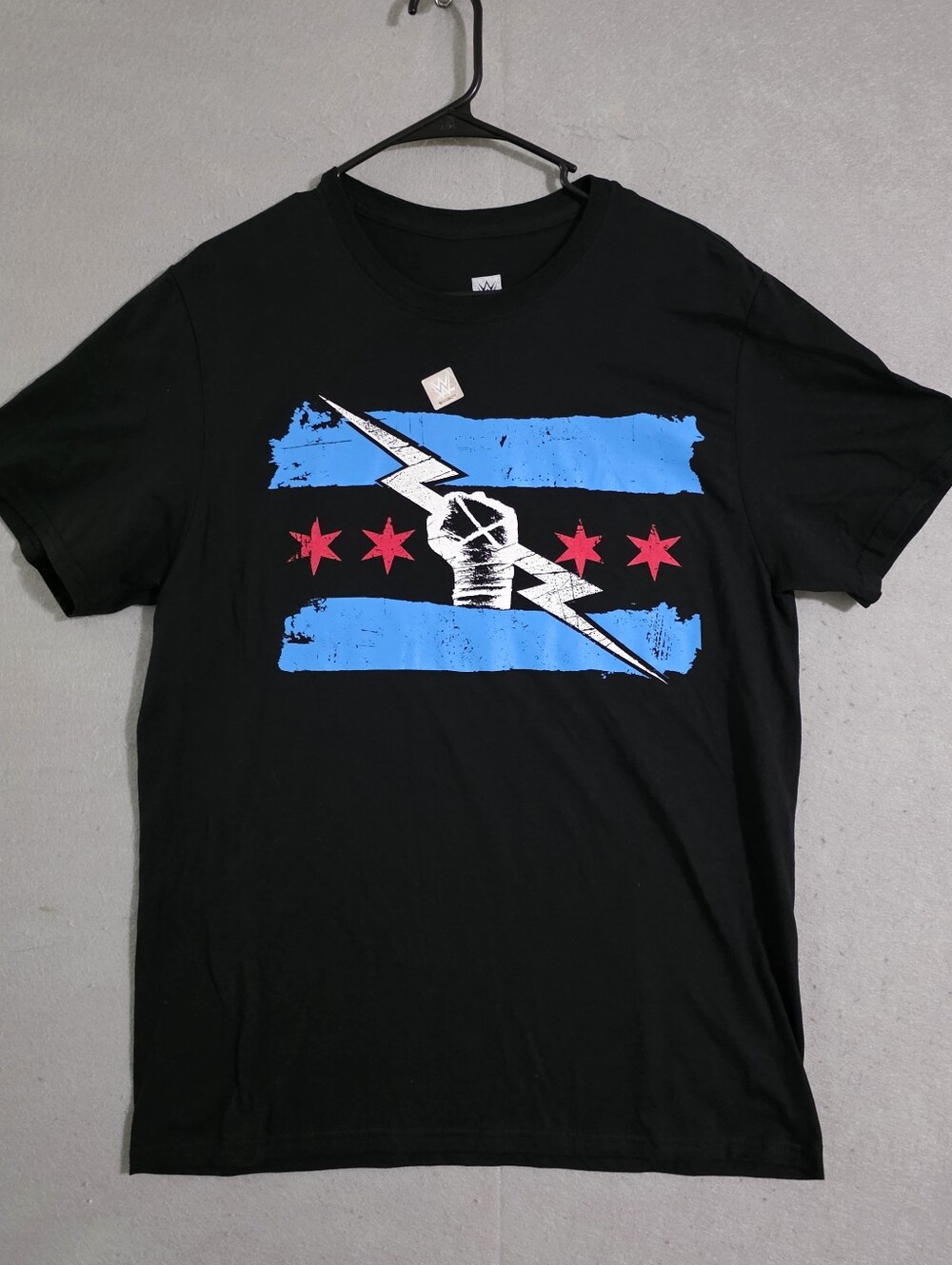 NWOT WWE Authentic Mens Black Return Of CM Punk T Shirt Size Large